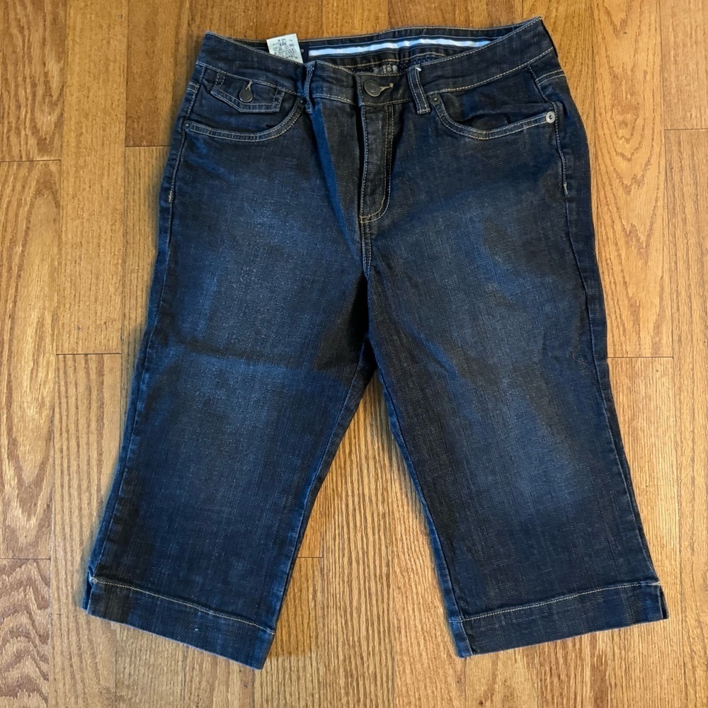 Lands' End Original Fit Modern Waist Capris Womens Size 8